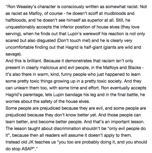 Racism in Harry Potter