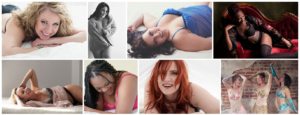 Laughing women boudoir pics casual