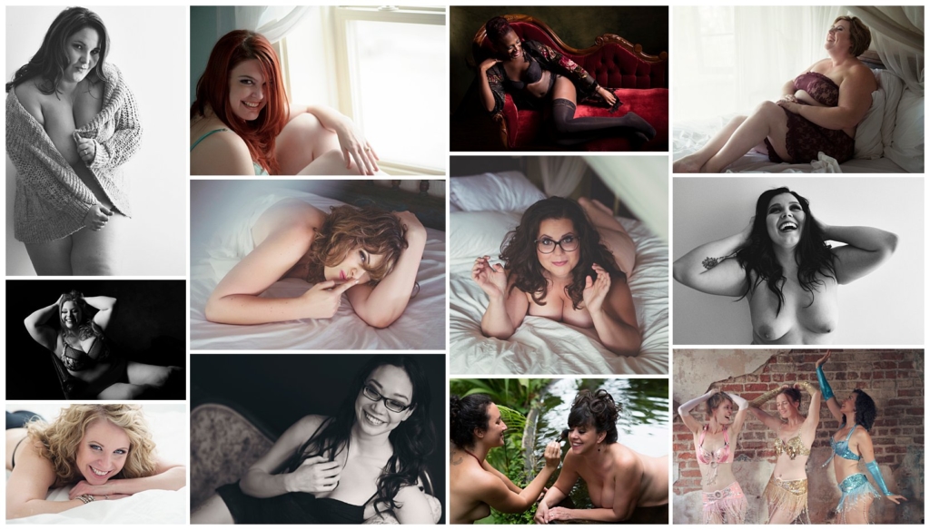 Laughing women boudoir pics casual