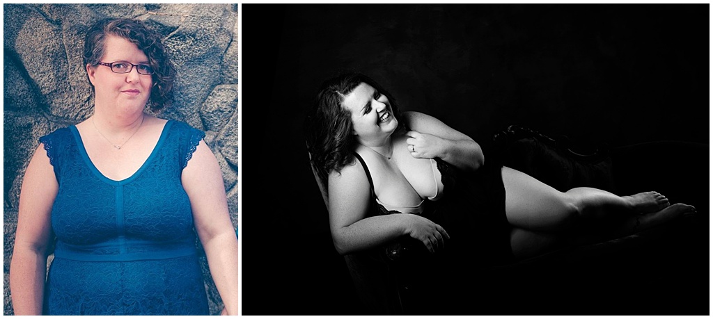 Boudoir before and after