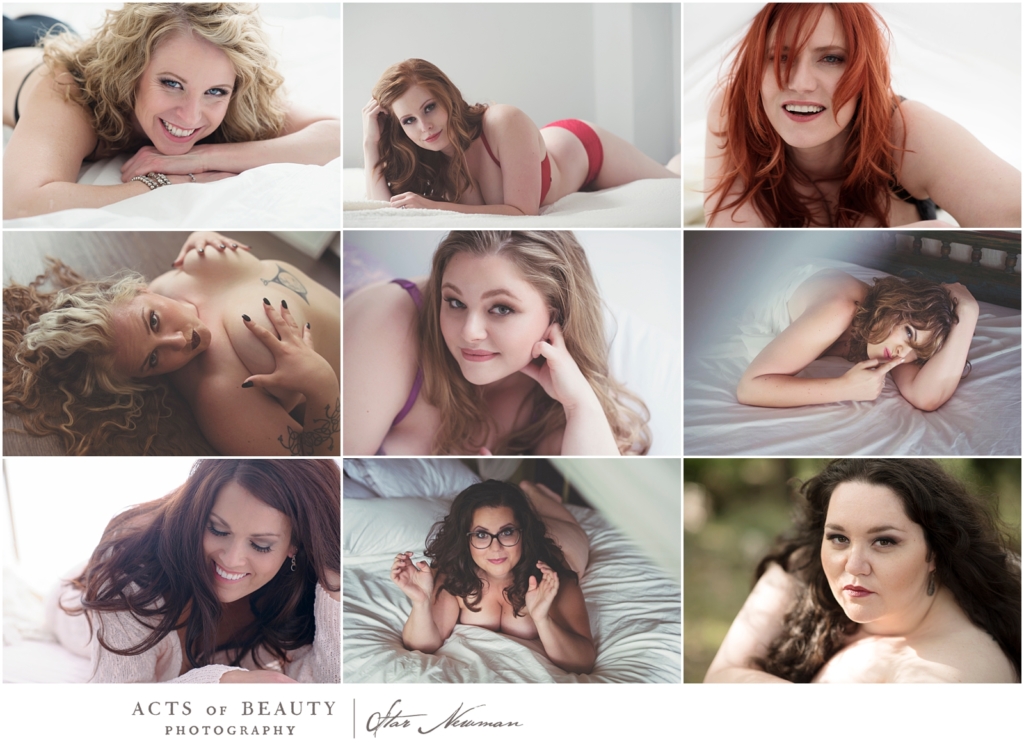 Body positive beauty boudoir