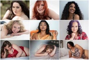 Collage of sassy, beautiful women od all colours, ages and sizes