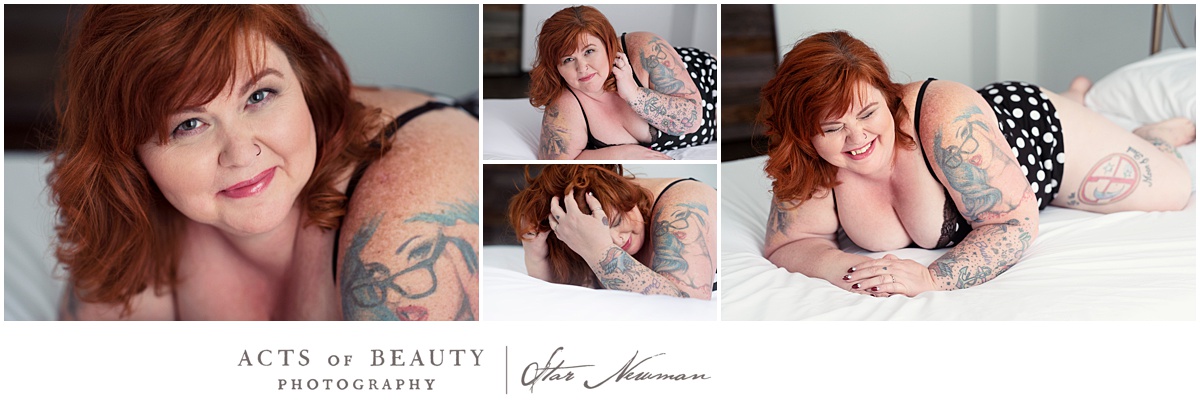Gorgeous plus size boudoir photos