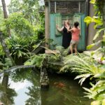 Boudoir makeup artist doing makeup on location in Bali