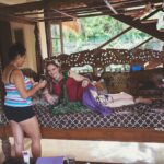 Makeup artist doing makeup for photoshoot in Bali