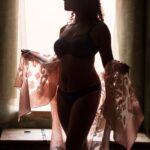 Beautiful silhouette photo of strong black woman